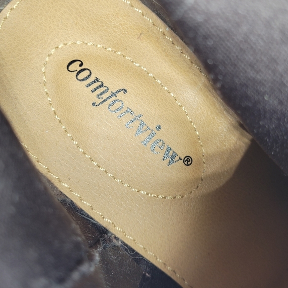 Comfortview Women's The Marion Shootie 7.5 WW Brown Flats Padded Insoles Suede - Picture 8 of 11